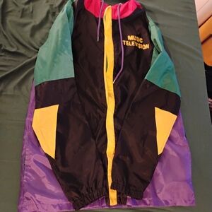 NWOT Mtv windbreaker/rainjacket